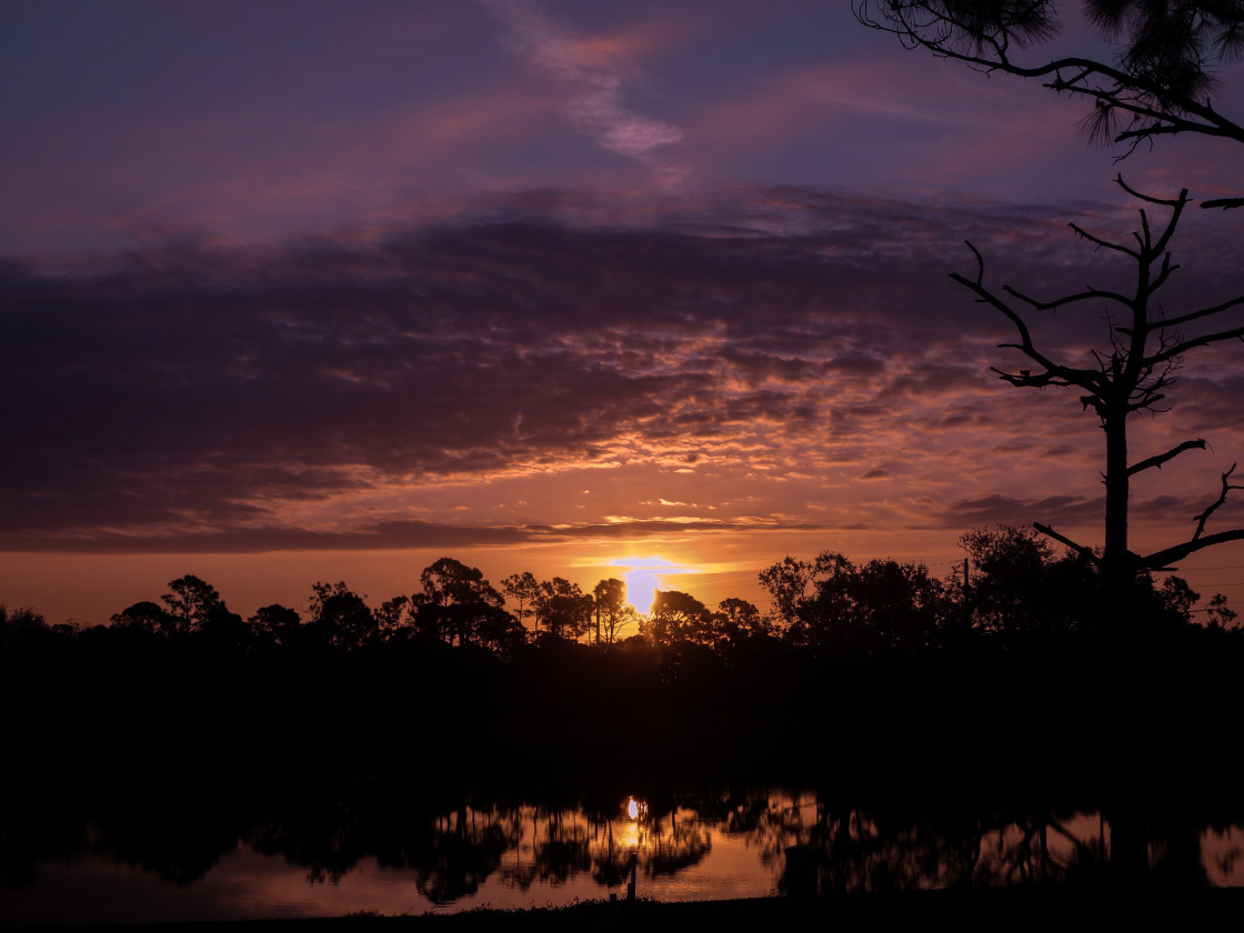 "Moody Sunrise" stock image