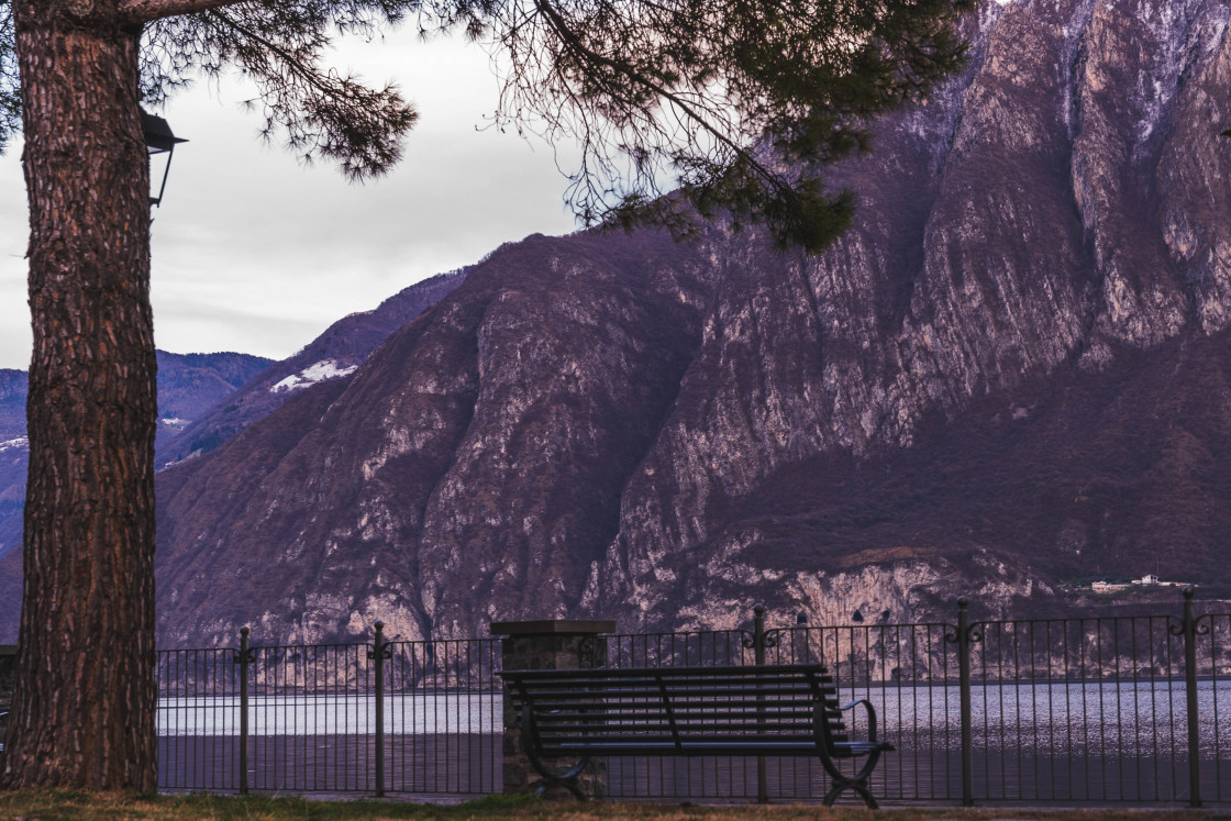 "Riva di Solto-Italia" stock image