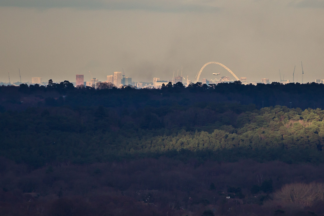 "Wembley Stadium on Horizon" stock image