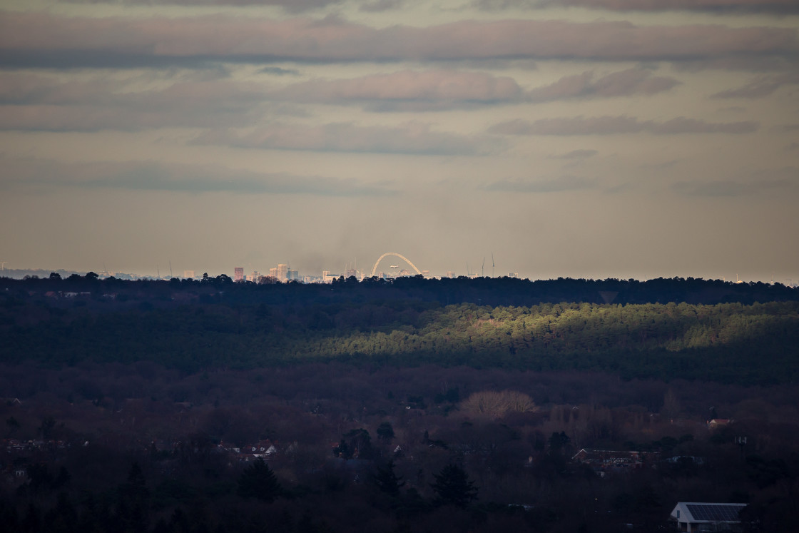 "Wembley Stadium on Horizon" stock image