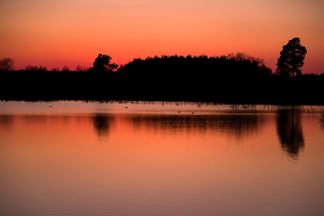 "After Sunset Glow" stock image