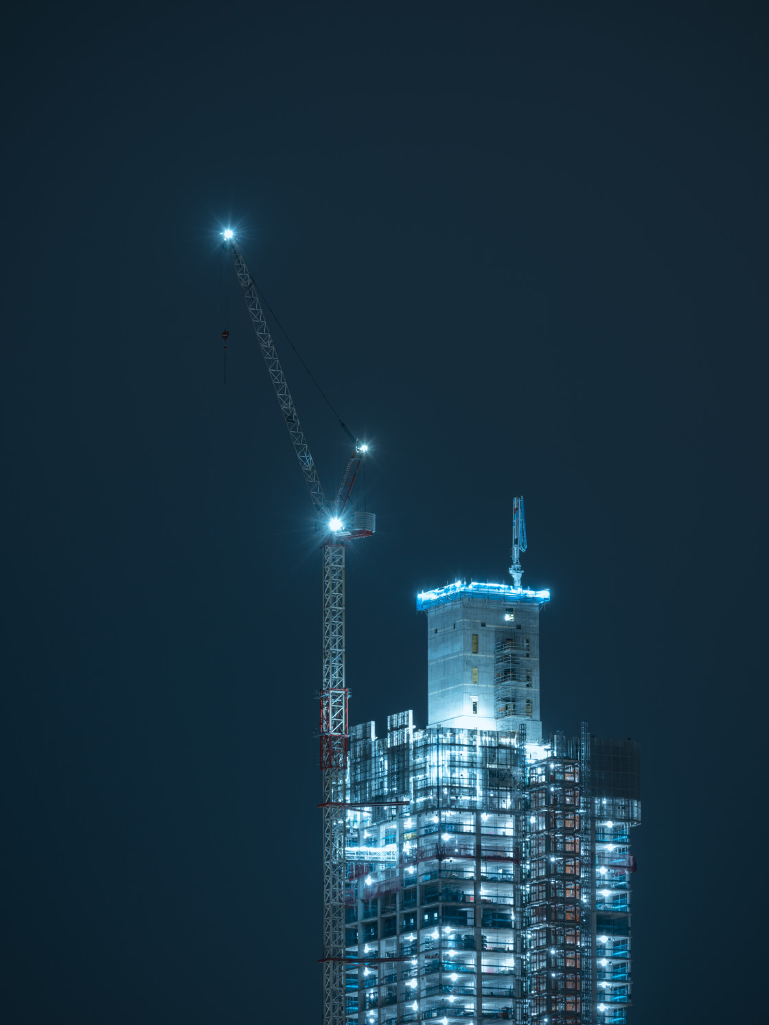 "Constructing a Skyscraper in Gothenburg, Sweden." stock image