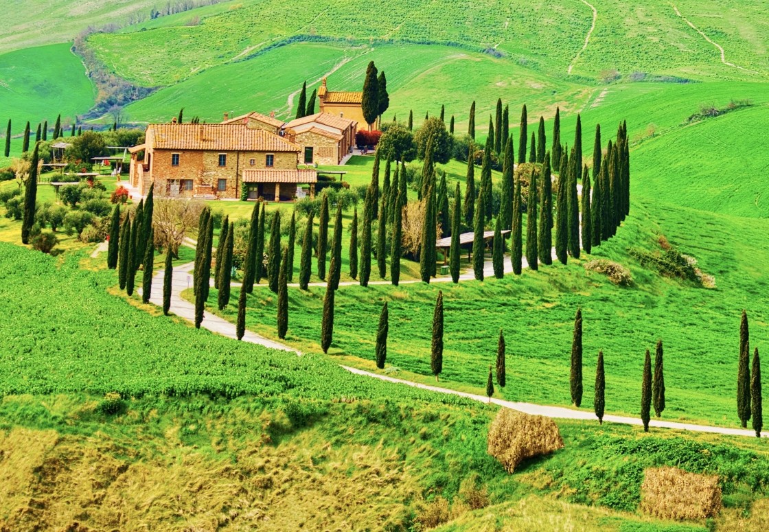 "Tuscany in Springtime" stock image