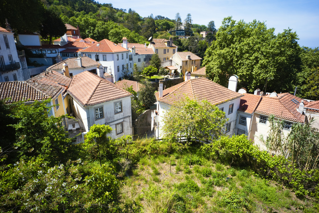 "Looking over towards Madonna's house" stock image