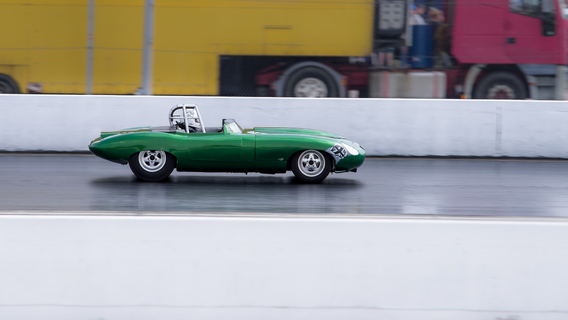 "Green with Envy Drag Racing" stock image