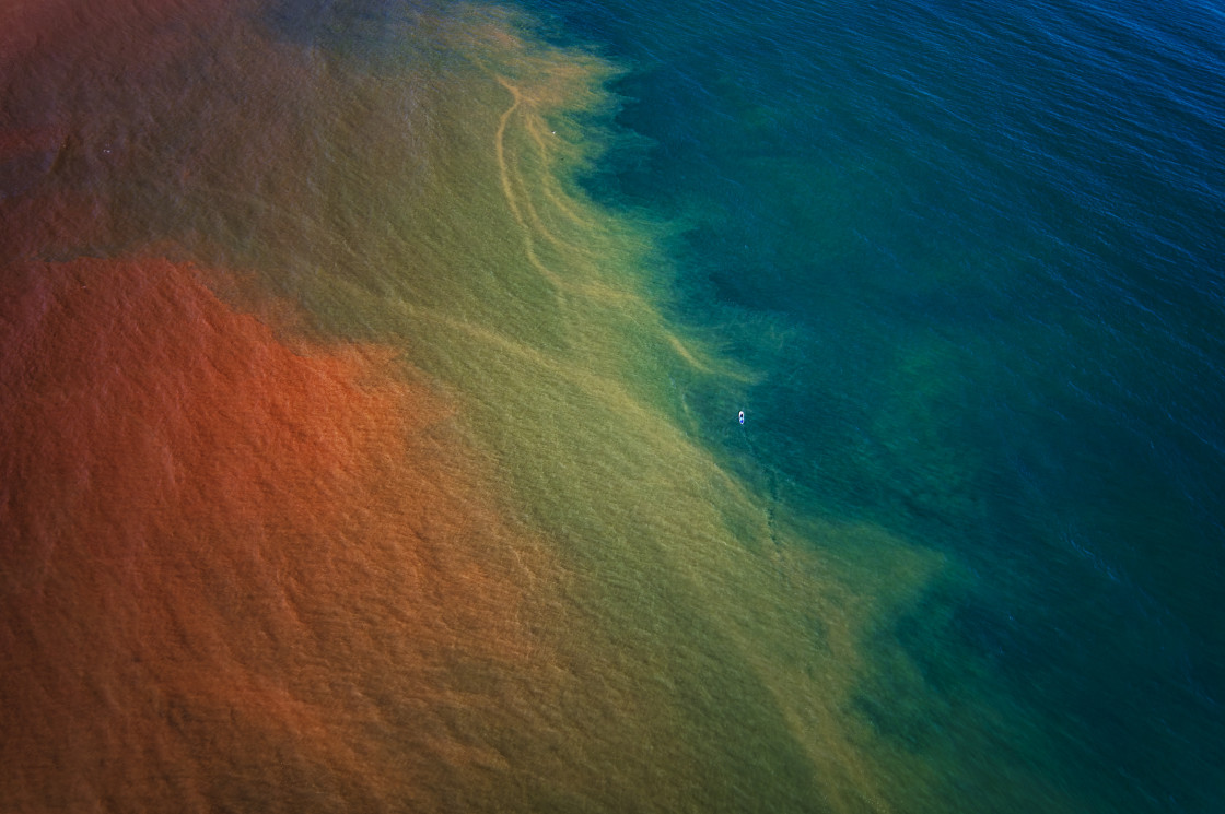 "SUP Tide Down" stock image