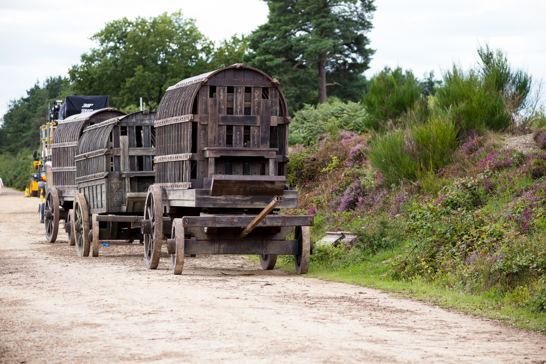 "Medieval Wagons" by Gordon England - $12.69 "Medieval Wagons" stock image