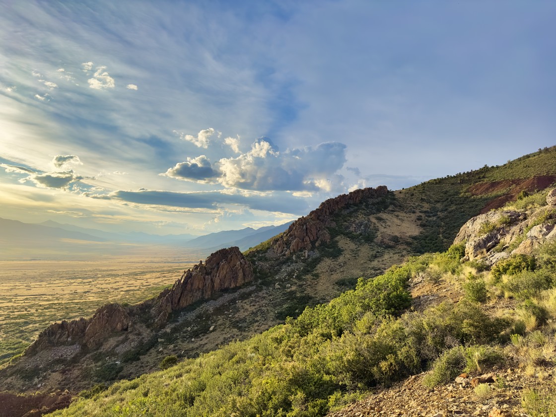 "San Luis Valley Sunset" stock image