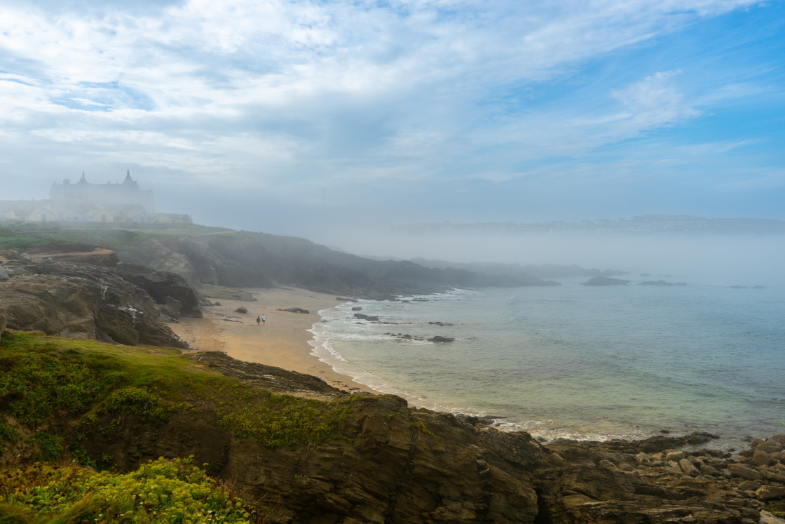 "Misty Morning." stock image