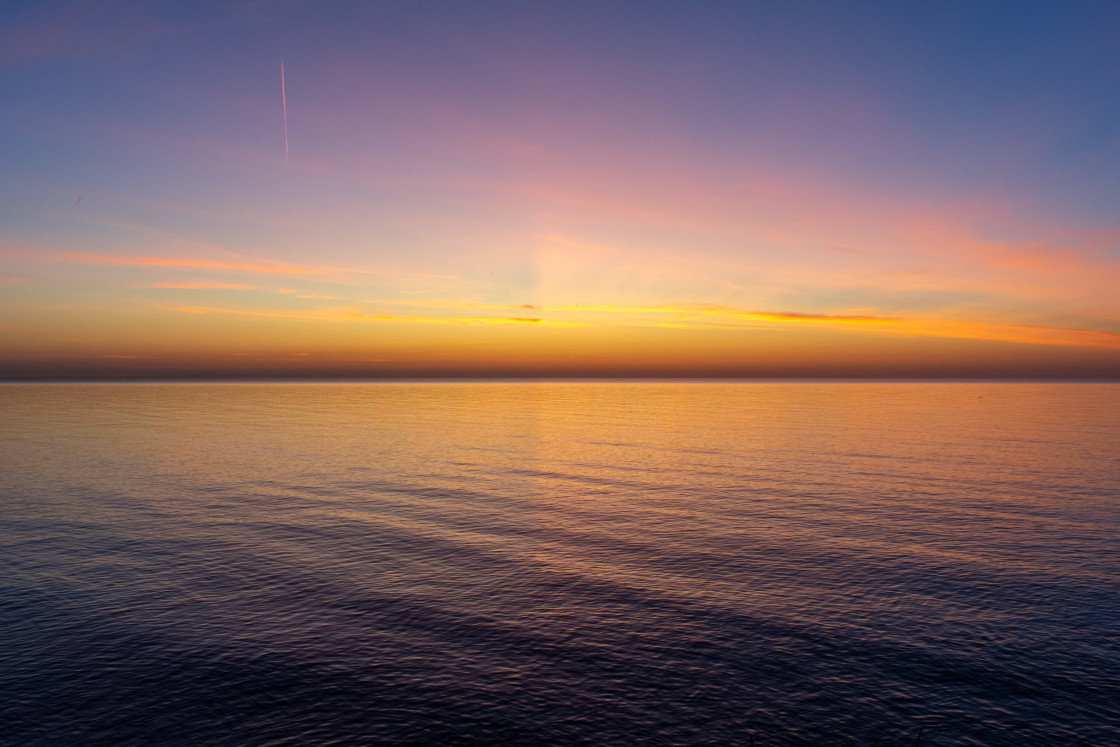 "Golden Hour Lake View" stock image