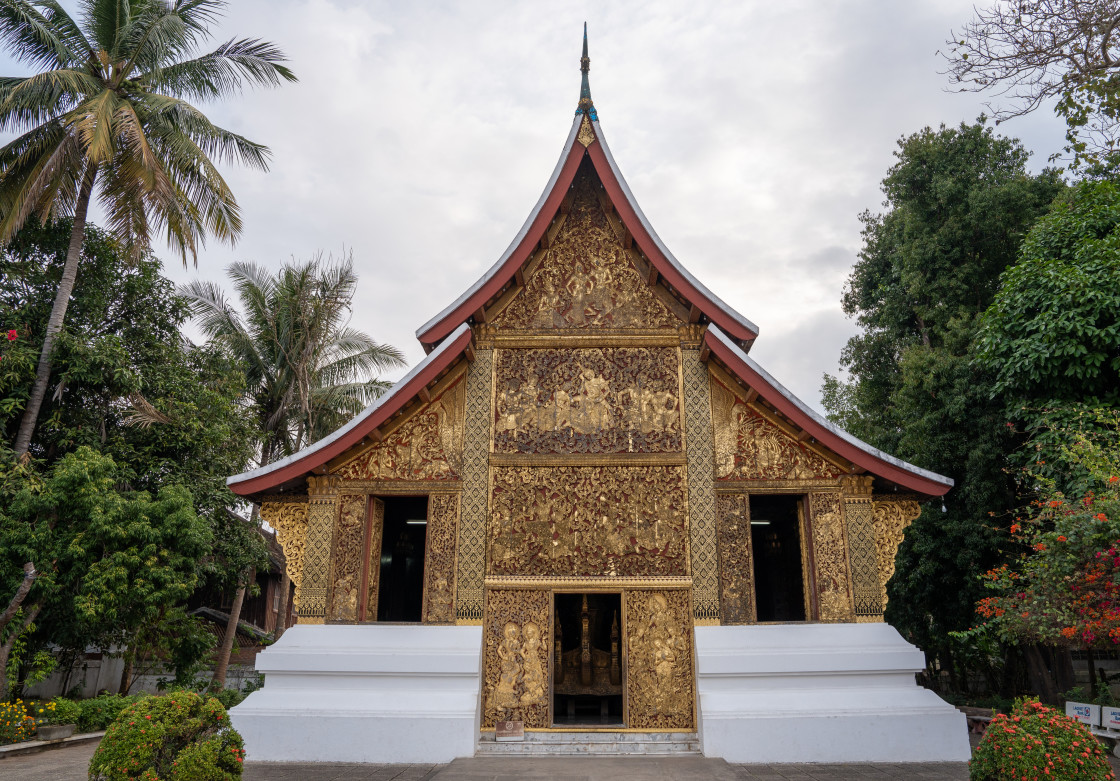 "Wat Xieng Thong of Luang Prabang in Laos Asia" stock image