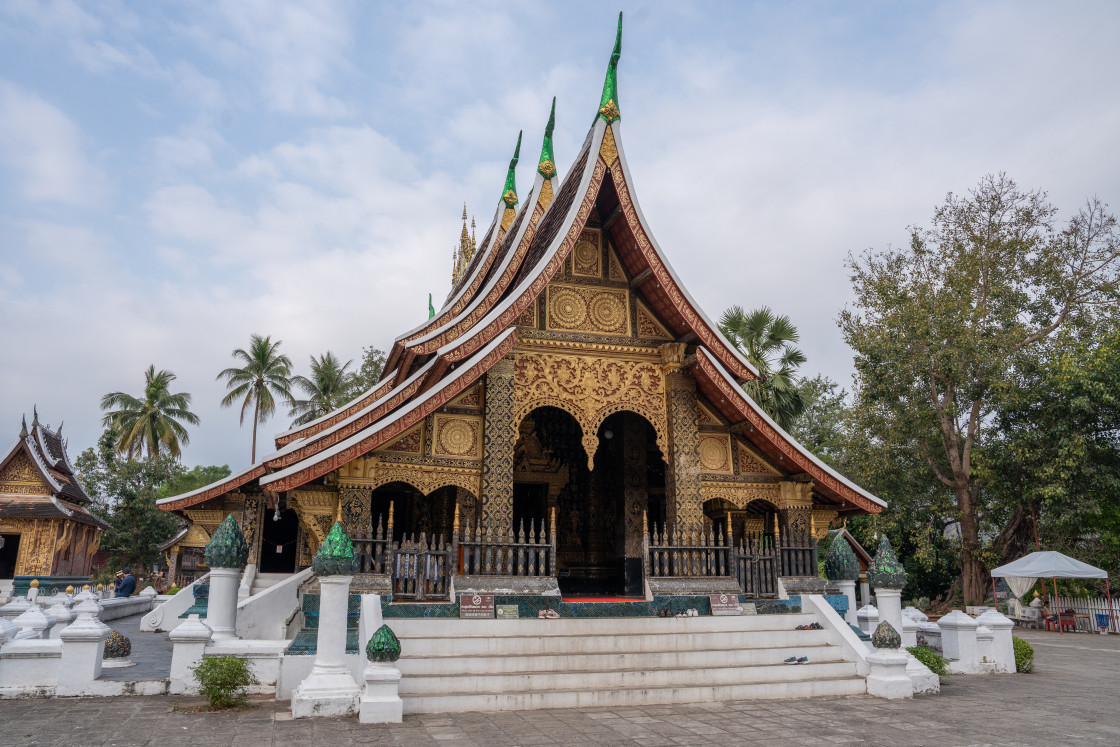 "Wat Xieng Thong of Luang Prabang in Laos Asia" stock image