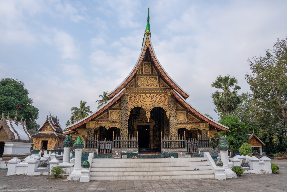 "Wat Xieng Thong of Luang Prabang in Laos Asia" stock image