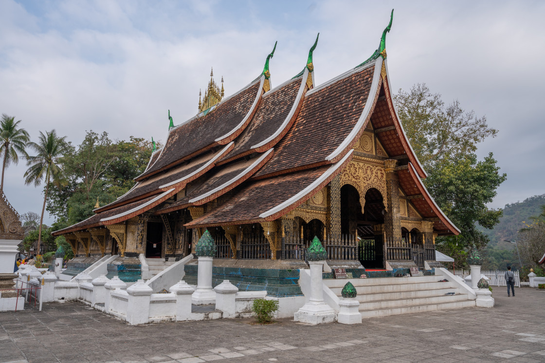 "Wat Xieng Thong of Luang Prabang in Laos Asia" stock image