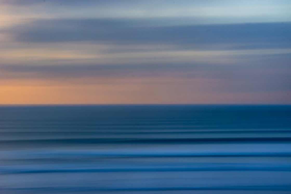 "Fistral at dusk" stock image