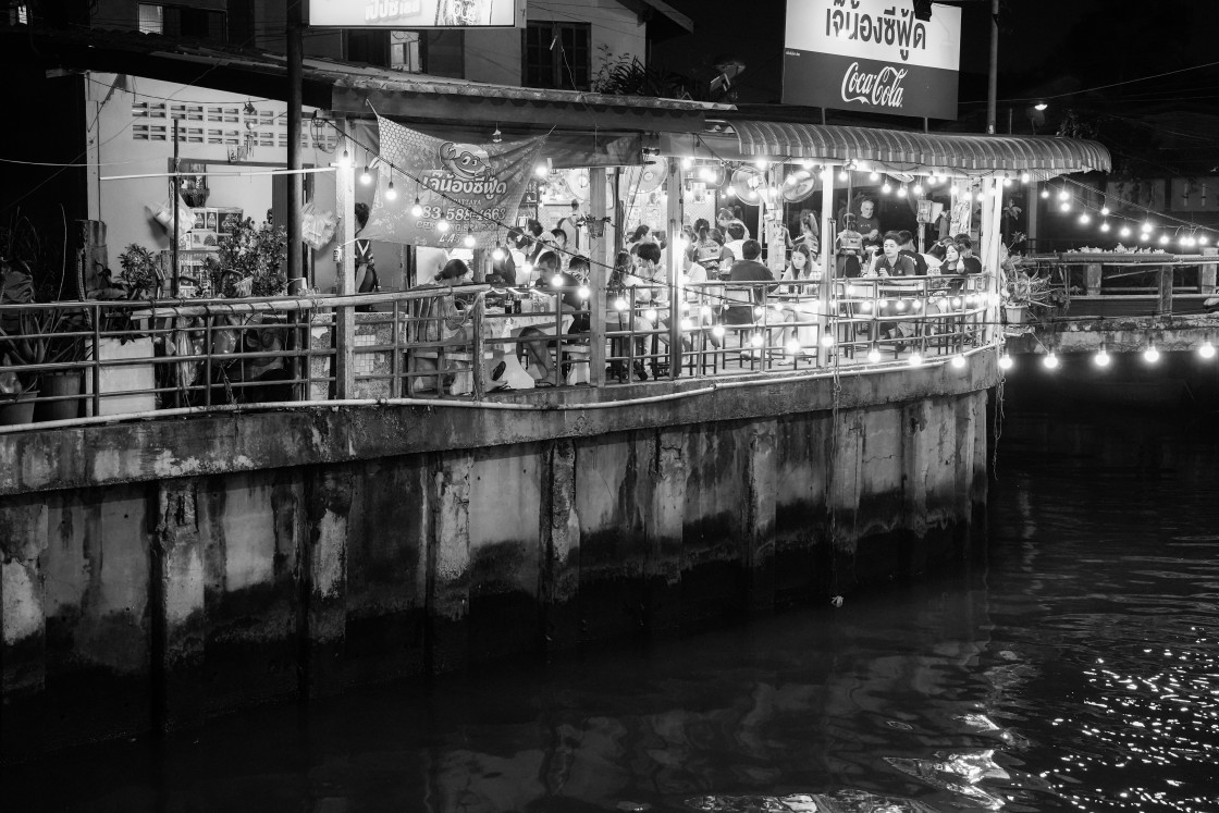 "Moments of street life with buildings and people in a street in the northern part of Pattaya district Chonburi in Thailand Asia" stock image