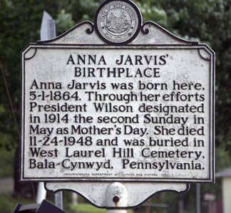 Grab von Anna Jarvis