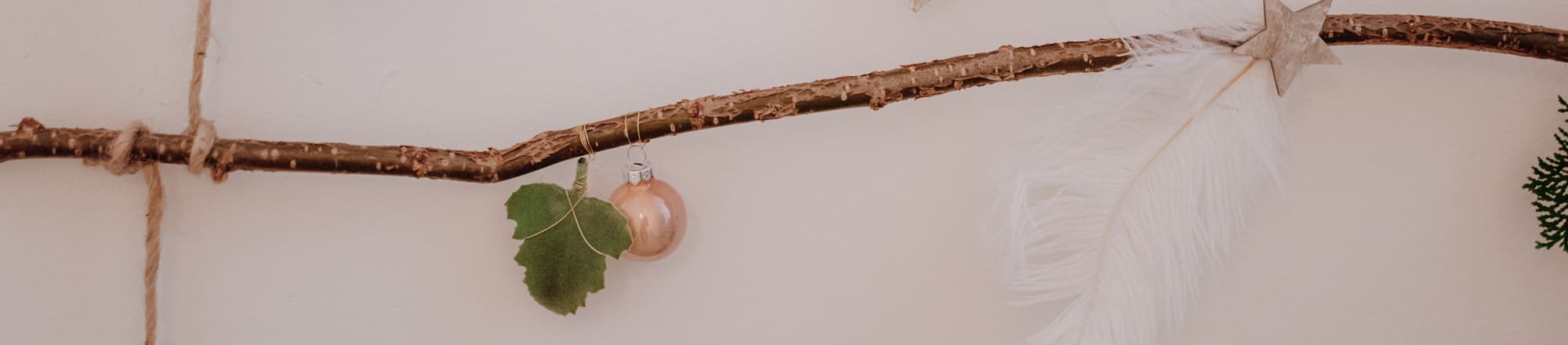 Weihnachtlicher Schmuck für die Wand