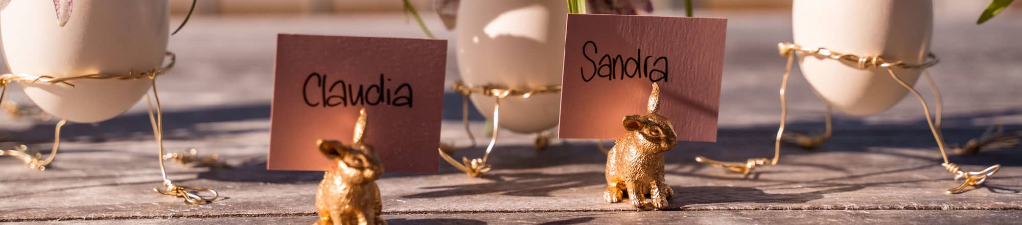 Place cards for Easter brunch  