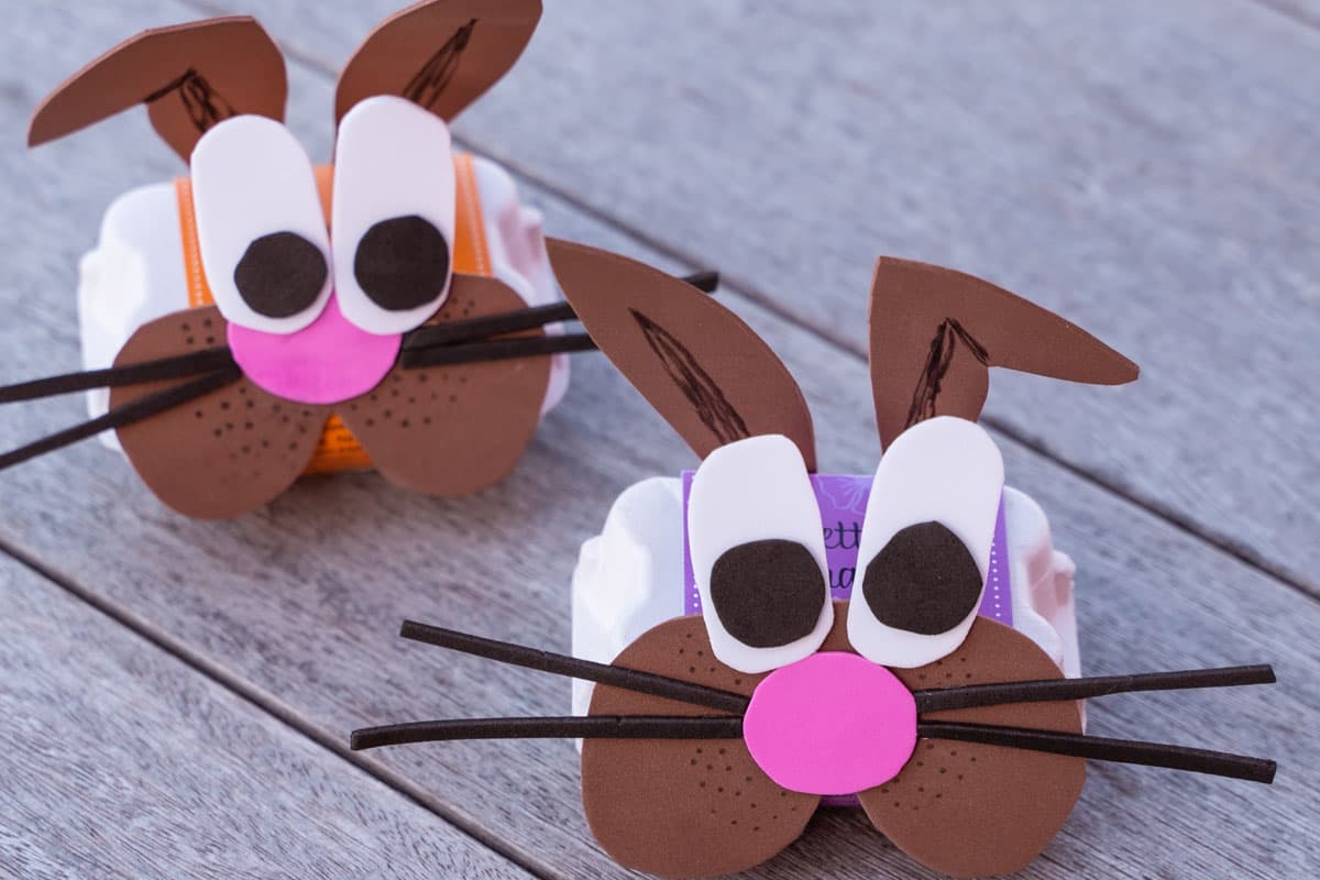 Easter bunny filled with seed balls  