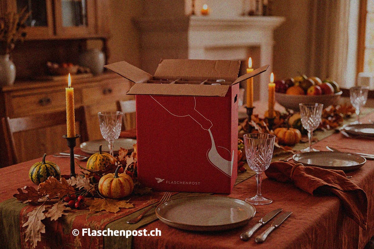 À vous le moment. Flaschenpost apporte le vin.