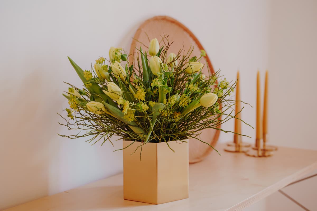 Tulips - a flop when fried, tops in the vase