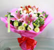 Media 1 - Mixed Seasonal Flowers Bouquet