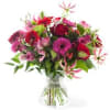 Media 1 - Charming pink red bouquet, excl. vase
