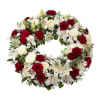 Media 1 - Funeral wreath in red and white