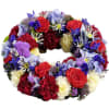 Media 1 - Wreath for funeral, blue-red-white