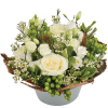 Media 1 - Cocon white flower arrangement