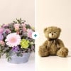 Media 1 - Pastel bloom and teddy bear - Zeste tendre et son ourson