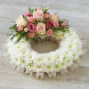 Media 1 - Large Traditional Pink Wreath.
