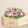Media 2 - Small premium funeral wreath in shades of pink