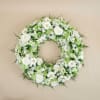 Media 1 - White and Green Funeral Wreath
