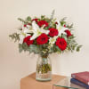 Media 1 - Maldivas - Boquet with withe liliums and red roses