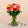 Media 1 - Bouquet of short multicolored roses