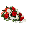Media 1 - Funeral Bouquet in Red and White