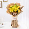 Media 1 - Love You Dad Yellow Rose And Lilly Bouquet