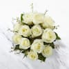 Media 1 - 12 White Roses Bunch