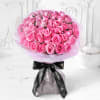 Media 1 - Unforgettable 50 Pink Roses Hand Tied