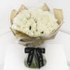 Media 1 - Ultimate 100 White Roses Hand Tied