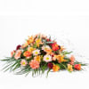 Media 1 - Funeral Bouquet Autumn colours with texted Ribbon