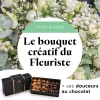 Media 1 - Bouquet blanc du fleuriste et ses amandes au chocolat