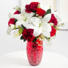 Media 1 - Romantic Bouquet in Red and White Colours