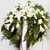 Media 1 - White Funeral Wreath