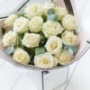 Media 1 - Beautifully Simple White Rose Bouquet.