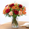 Media 1 - Mixed Bouquet of warm orange and red Shades