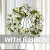 Media 1 - Funeral Wreath with ribbon