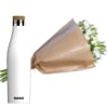 Media 1 - Botte de lisianthus blancs avec gourde de SIGG Meridian White 0.5L